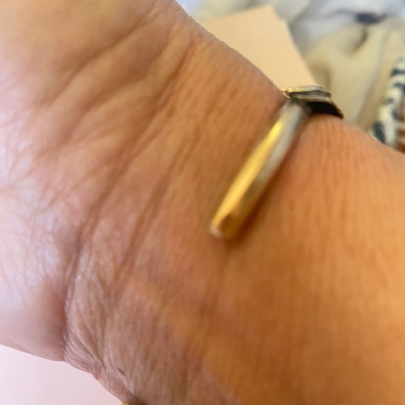 Turquoise/Brass Cuff Native 7” 1” Opening - Picture 4 of 4